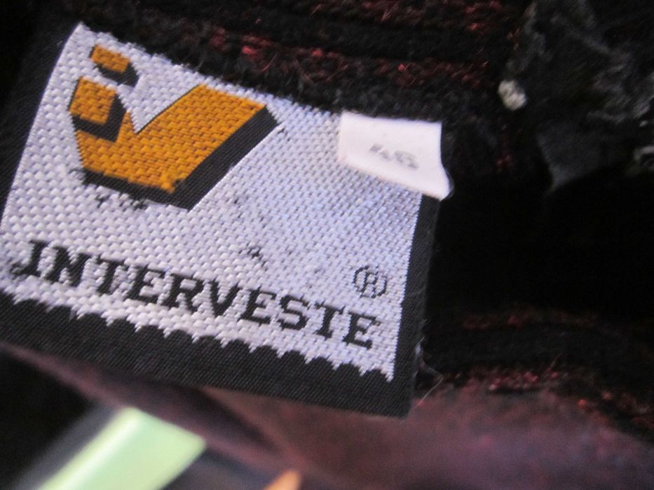 Vestido Interveste a direito Bordeaux e preto brilhante T46