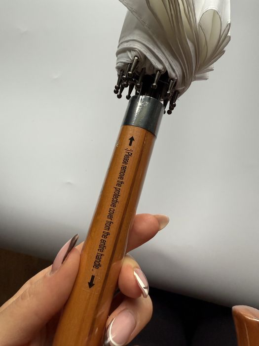 Duży parasol parasolka biała 120cm XXL