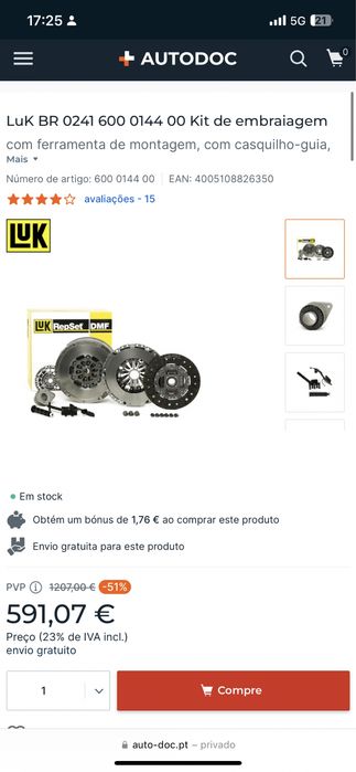 KIT de embraiagem LUK BR0241 NOVO