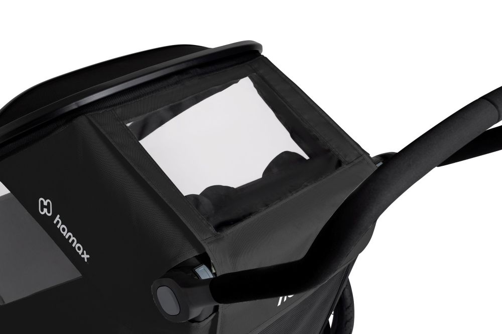 Hamax Outback Next Black podwójna przyczepka rowerowa