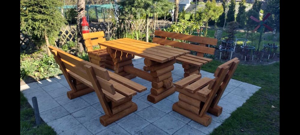 Meble ogrodowe. Komplet ogrodowy. Solidny. Masywny. Transport!!!