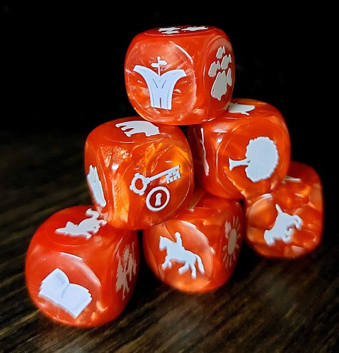 Кубики Ленорман, 6 шт, оракул для ворожіння