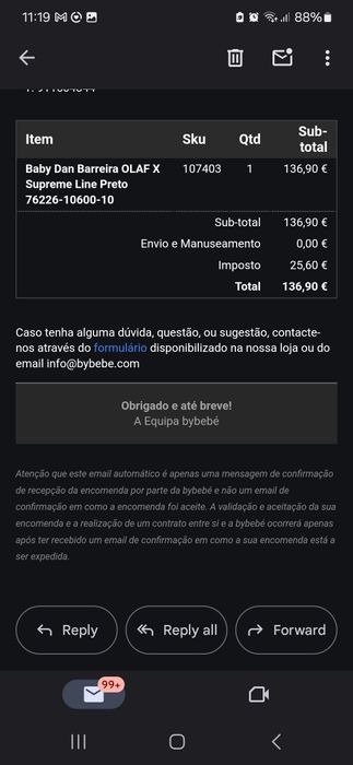 Barreira infantil de segurança Baby Dan