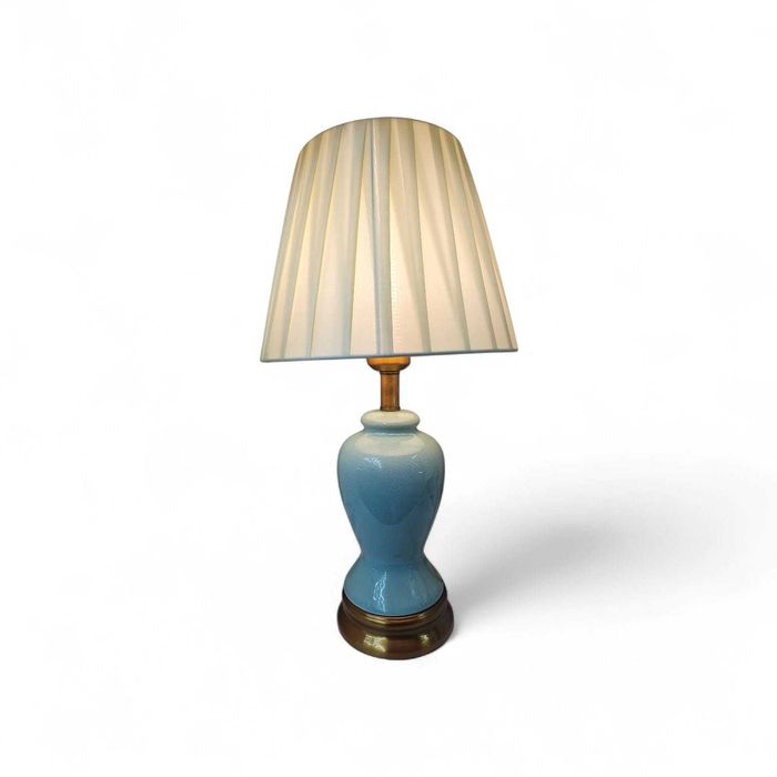 Lampka nocna z plisowanym kloszem, 230V, E27