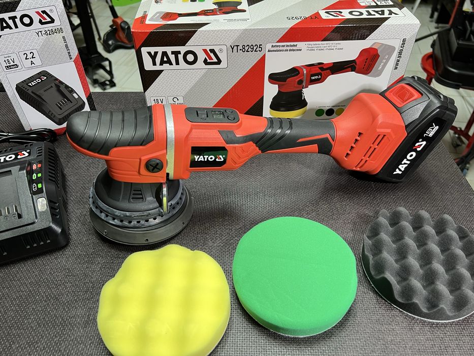 Машина полировальная эксцентриковая аккумуляторная YATO YT-82925