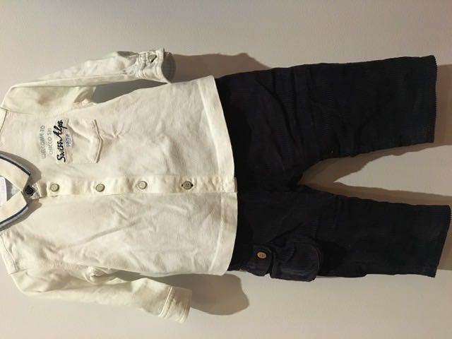 Camisa Chicco malha algodão  6M