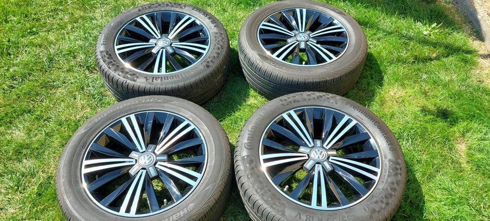 felgi aluminiowe 18 vw tiguan t-roc 5x112 oryginalne czujniki