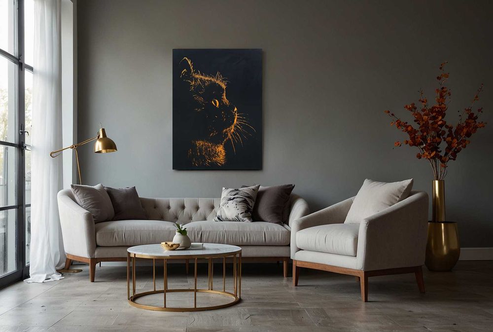 Obraz namalowany na płótnie , wymiary 73x54cm