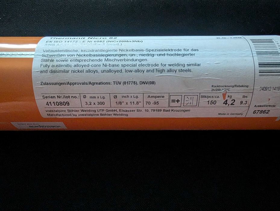 Elektrody Bohler Thermanit Nicro 82