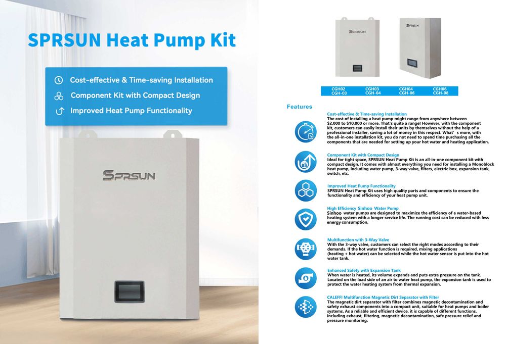 SPRSUN CGH-06-B HYDRO BOX 3F – moduł hydrauliczny do pompy ciepła