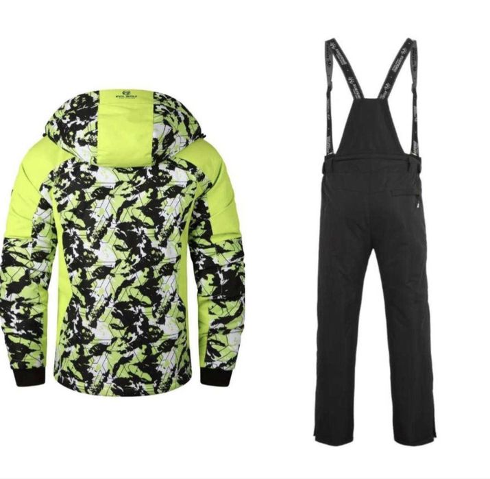 Лижній яскравий костюм теплий приктичний з екраном