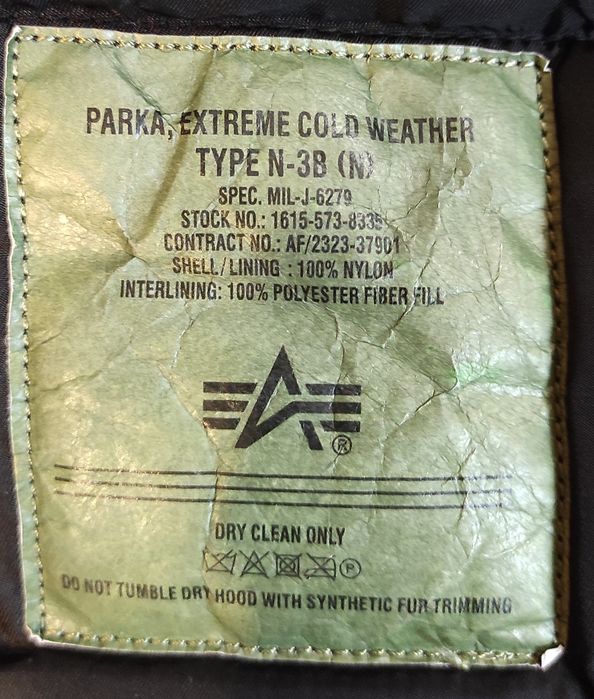 Kurtka Alpha Industries Extreme Cold Weather model N-3B (N)