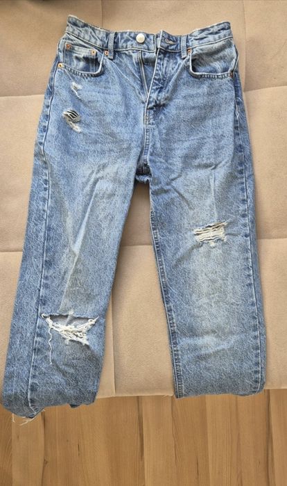 Jeansy Mom Jeans i Wide leg