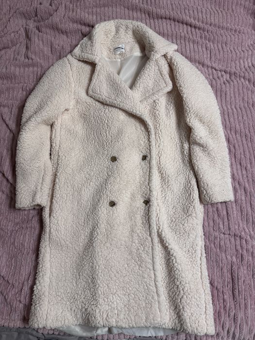 Шуба тедді молочна пальто