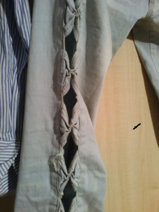 bluzka koszulowa H&M- S, spodnie jeansy- S/M  158-164cm