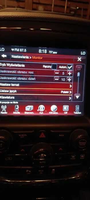 Konwersja USA - EU Dodge Jeep Chrysler. Lampy, język, jednostki, mapy