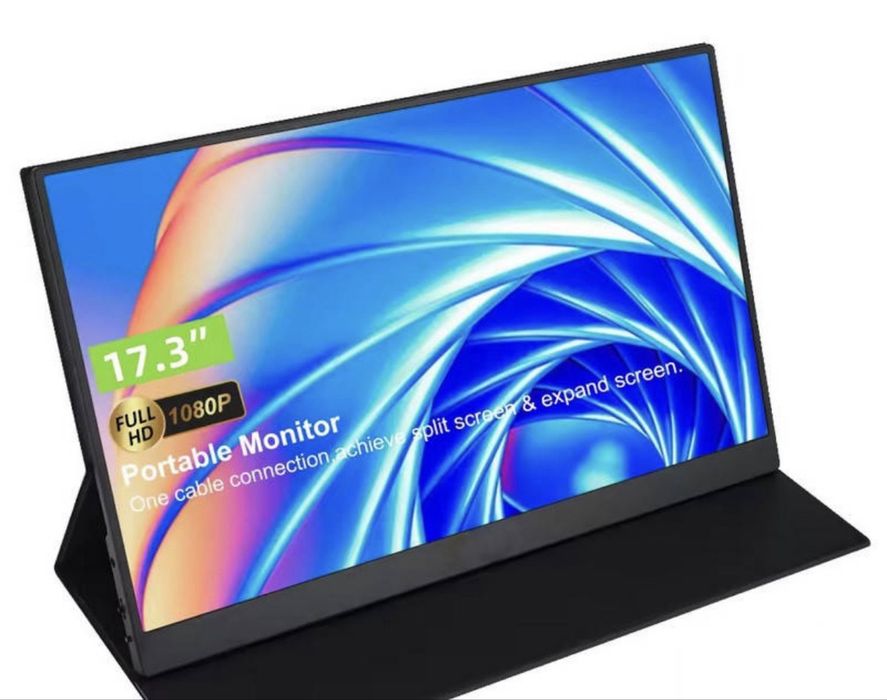 Портативний монітор Sibolan 17.3" FullHD IPS з магнітним чохлом