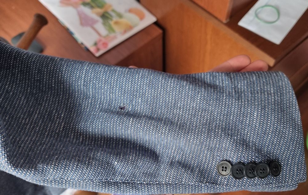 Stylowa marynarka Vistula Super Slim z lnu i bawełny, rozmiar 54L