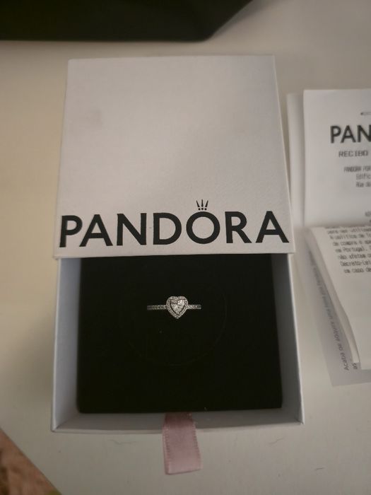 Anel coração Pandora