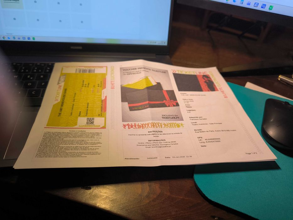 Dois bilhetes THE AMY WINEHOUSE BAND , 10 de Abril, Aveiro