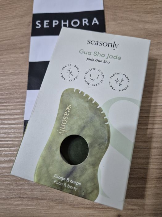 Nowy!!! SEASONLY Gua Sha masażer z kwarcu  grzybek kamień do masażu