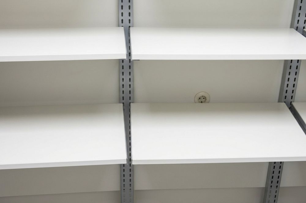 Estante modular Metálica totalmente fabricada em inox (2,50m x 2,50m)
