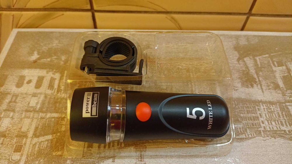 Latarka rowerowa 5 led