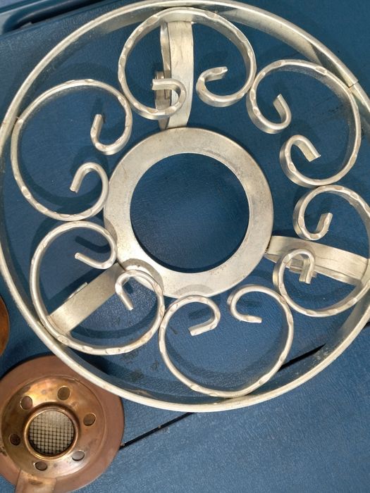 Conjunto antiguidades Aquecedor de mesa / panelas