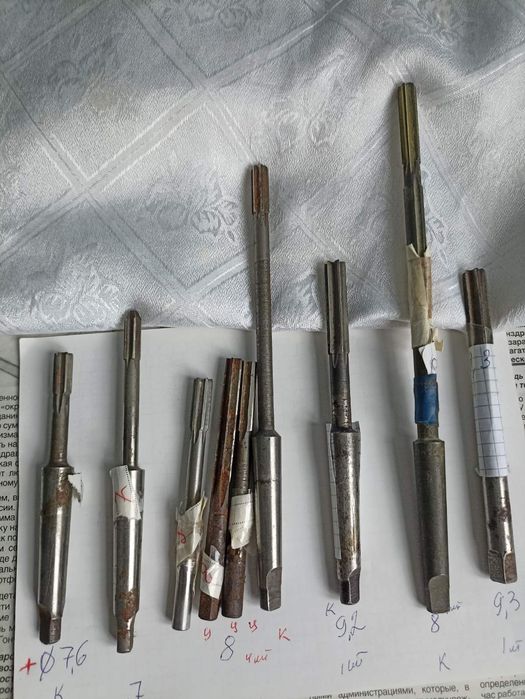 Развертки, райберы цилиндрические, конические, зенкер