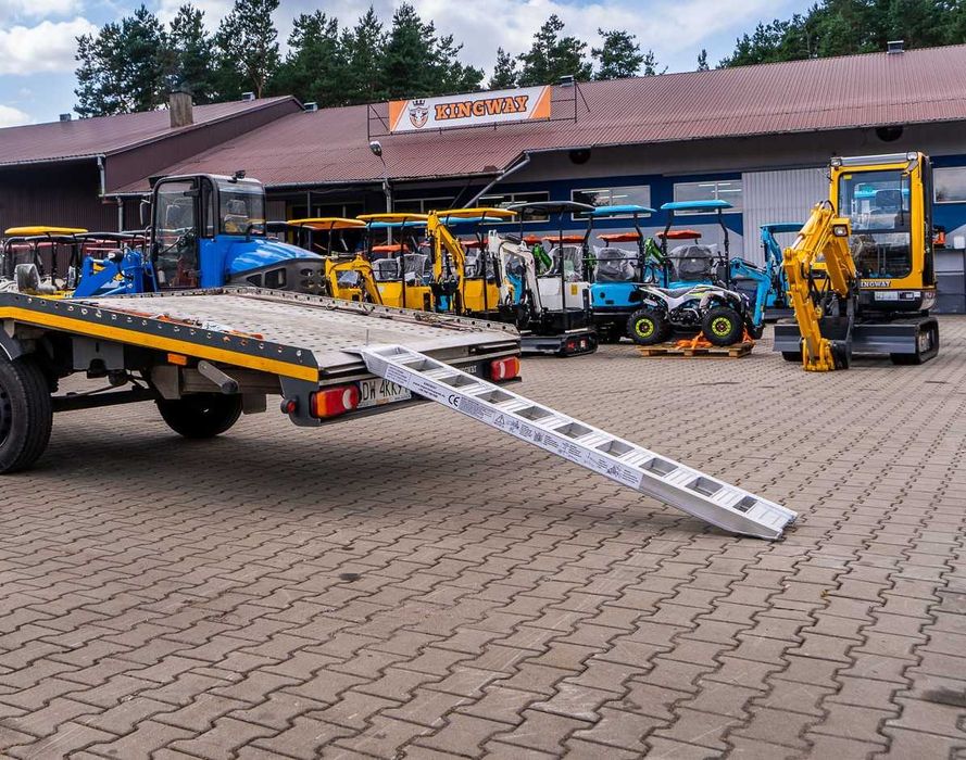 Najazdy Aluminiowe pod Minikoparke, SOLIDNE ! Różne rodzaje i długości