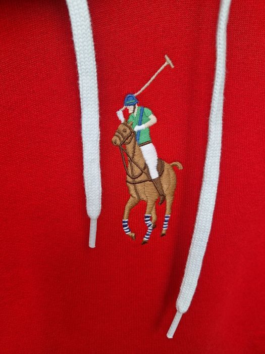 Polo Ralph Lauren czerwona damska bluza na misiu S 36