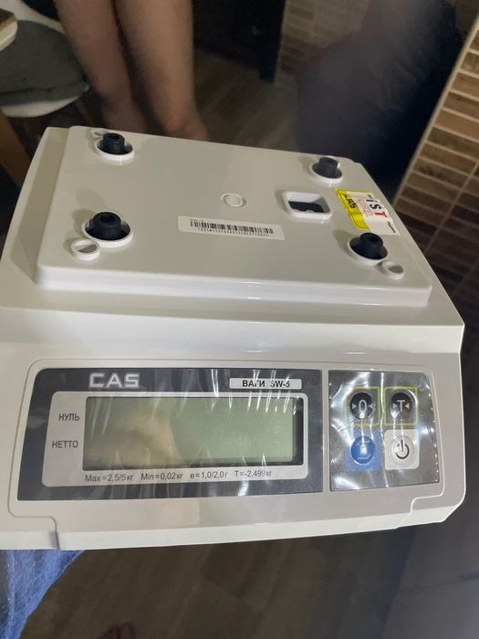 Весы кухонные новые CAS SW-5   до 5 кг (1/2 г).