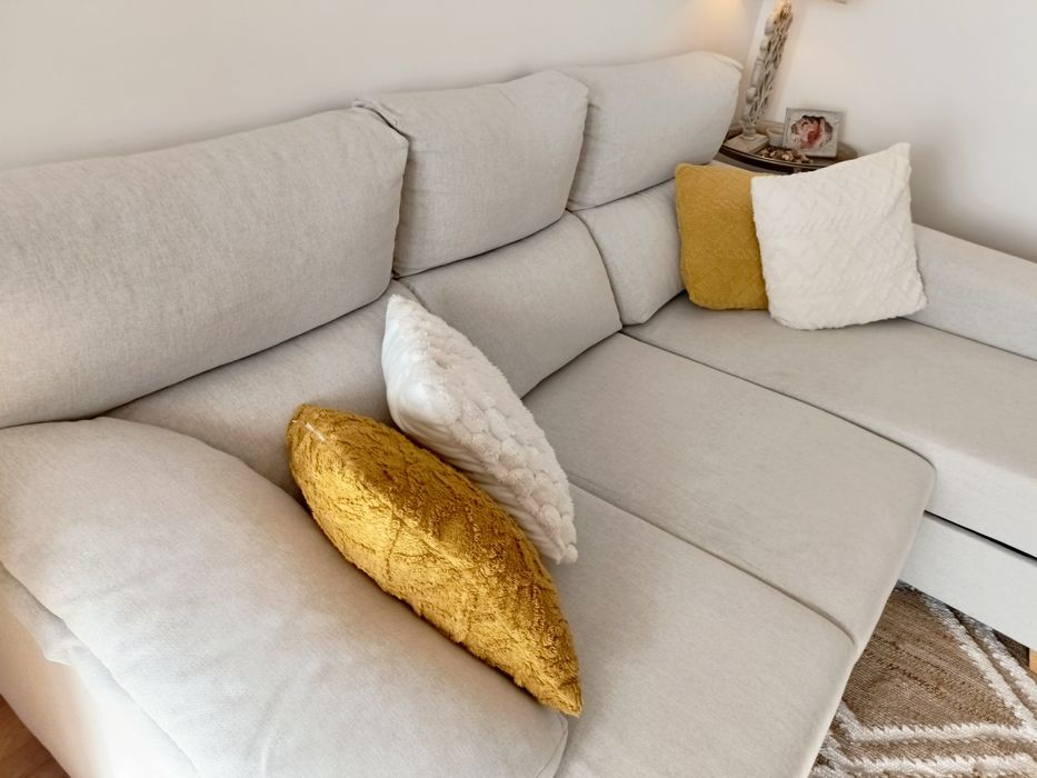 Sofá de 3 lugares com chaiselong Banak Importa