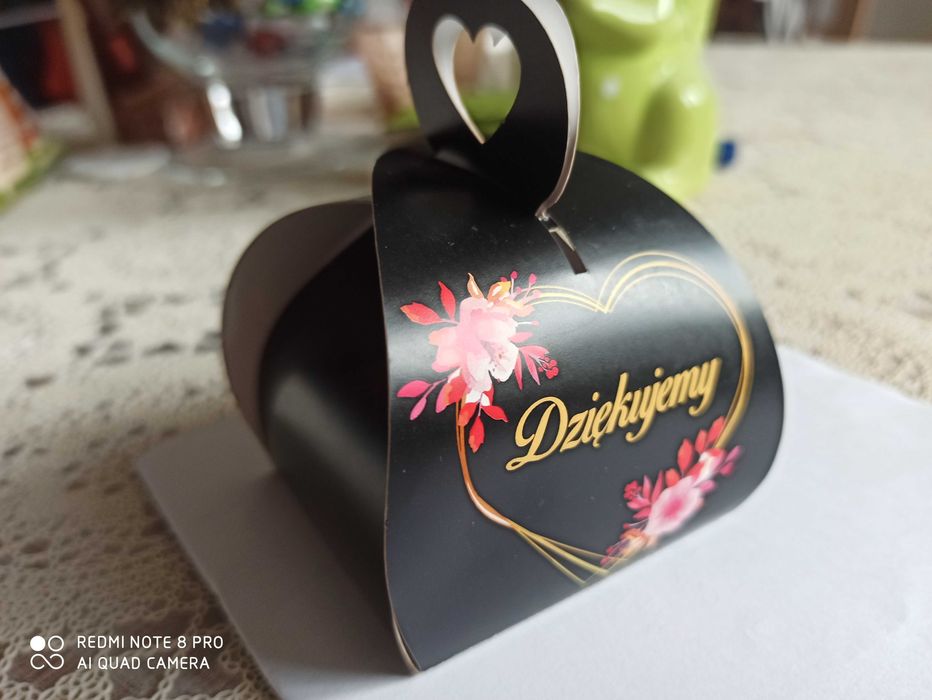 Ślub Pudełko podziękowanie dla gości