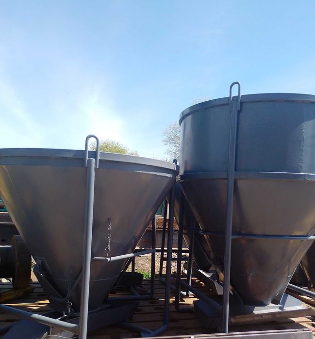 Бункер, бадья для бетона 1,0 м3; 1,05 м3; 2,0 м3