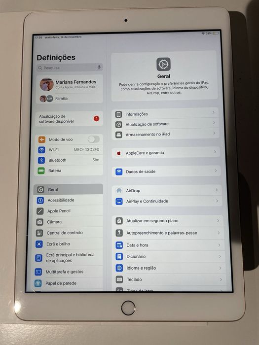 Ipad 8ªGeração c/ ou sem Apple Pencil 1ªGeração