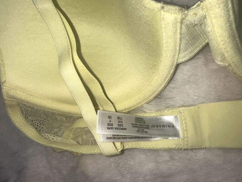 Primark biustonosz delikatnie żółty 75 B