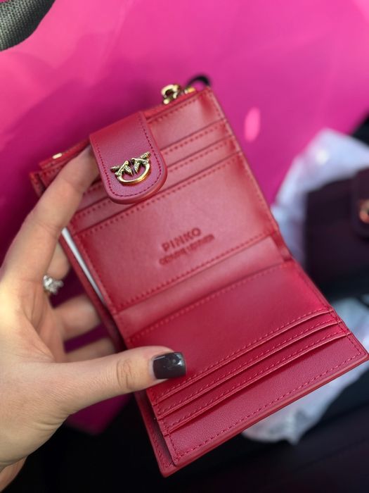 Гаманець Pinko кошелек чорний червоний