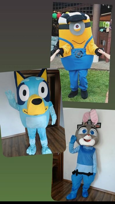 Żywa Maskotka imprezowa blue  zapraszam