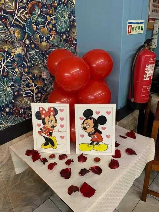 quadros mickey e minie