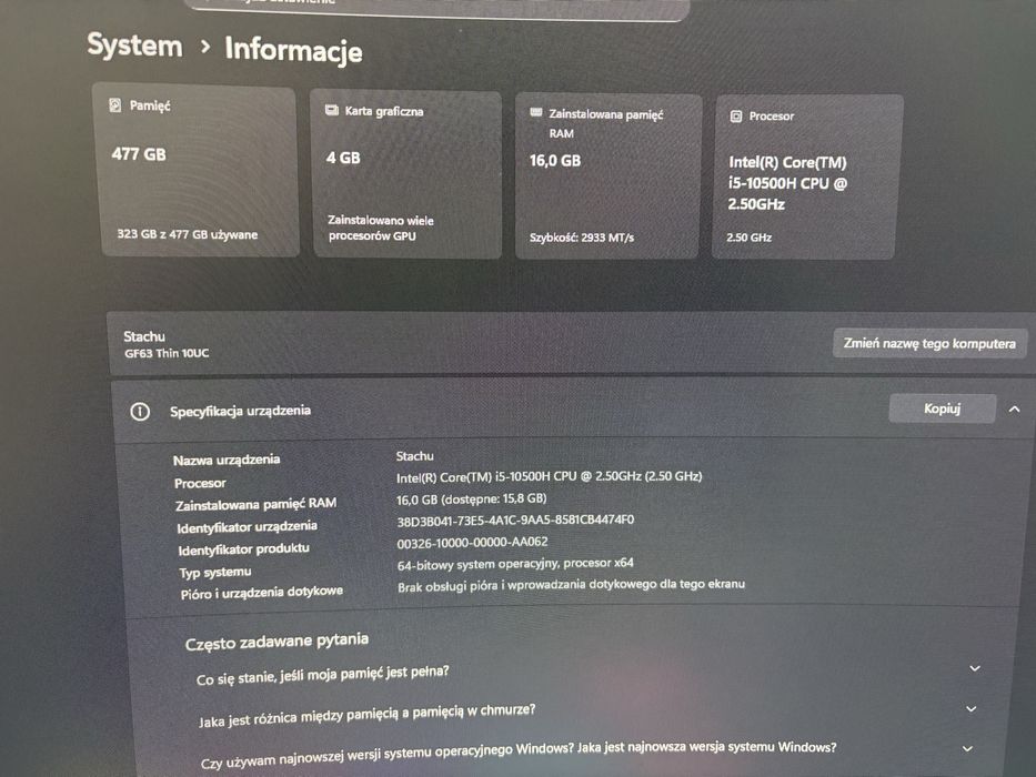 Sprzedam zestaw gamingowy