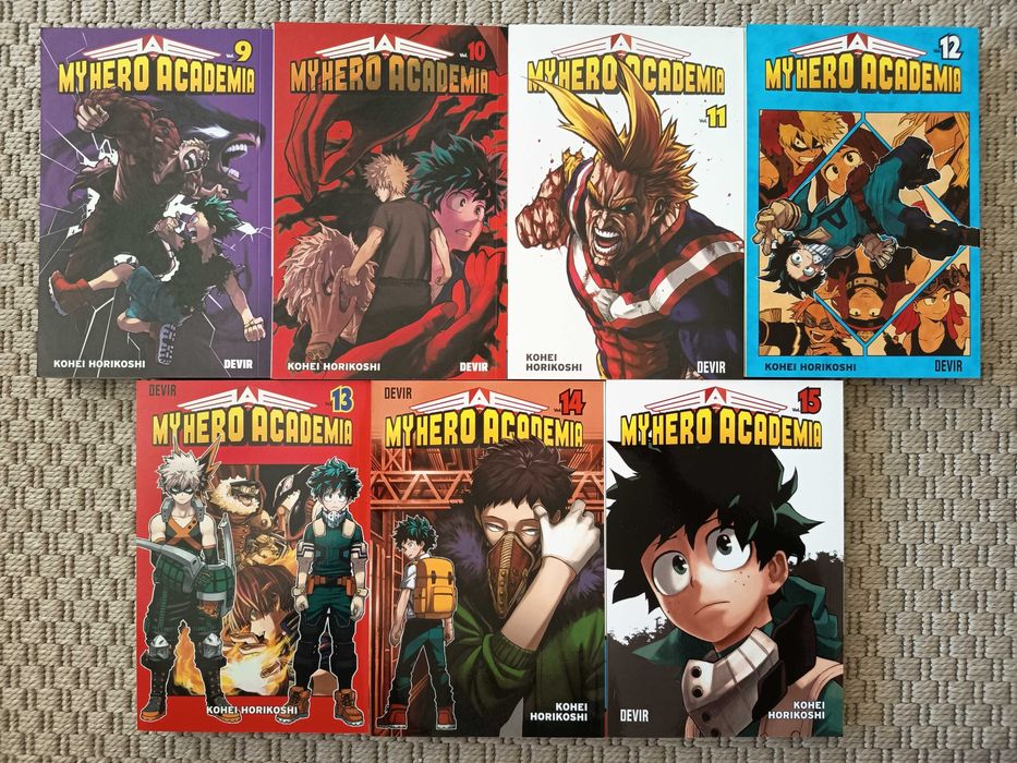 My Hero Academia volumes 1 a 8 (Devir)