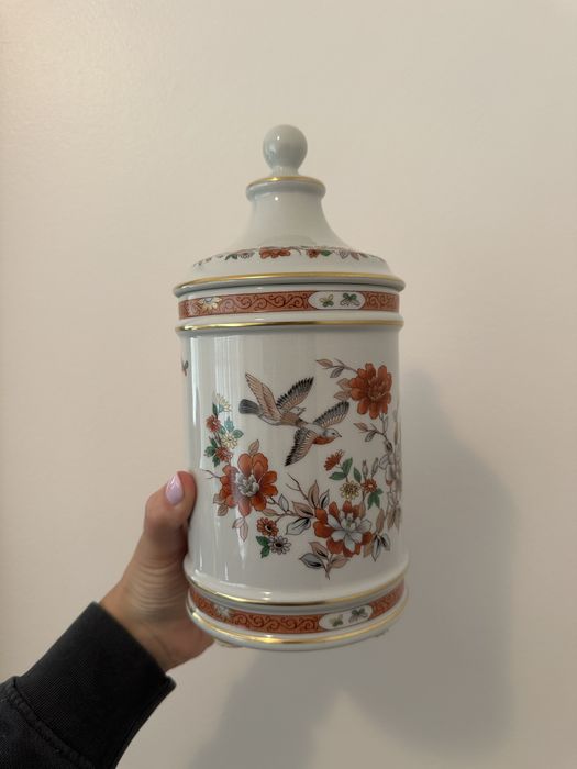 Pote Com Tampa Em Porcelana Da Vista Alegre