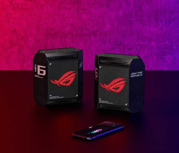 Маршрутизатор Asus ROG Rapture GT6 2PK Black MESH WiFi6  2.5 Гбіт/с