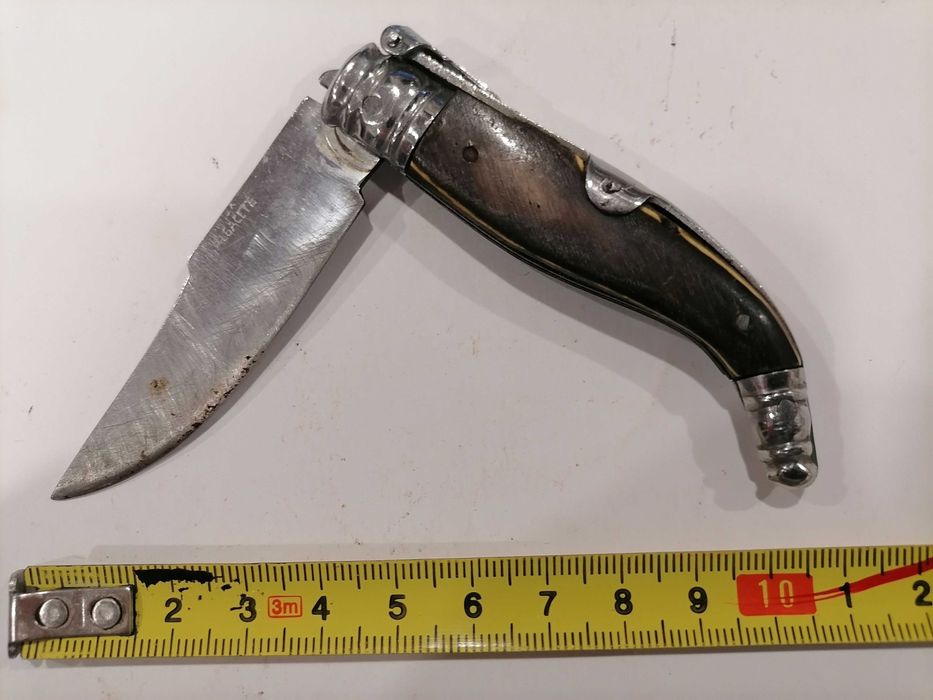 Canivete Coleção "Albacete" Marcado na Lâmina - Cabo Corno/Madeira ?