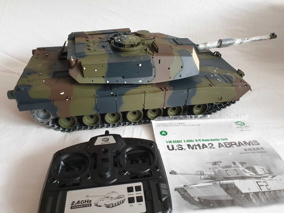 Model zdalnie sterowany RC czołg Abrams M1A2 Heng Long 1:16 7.0 PRO METAL UPGRADE