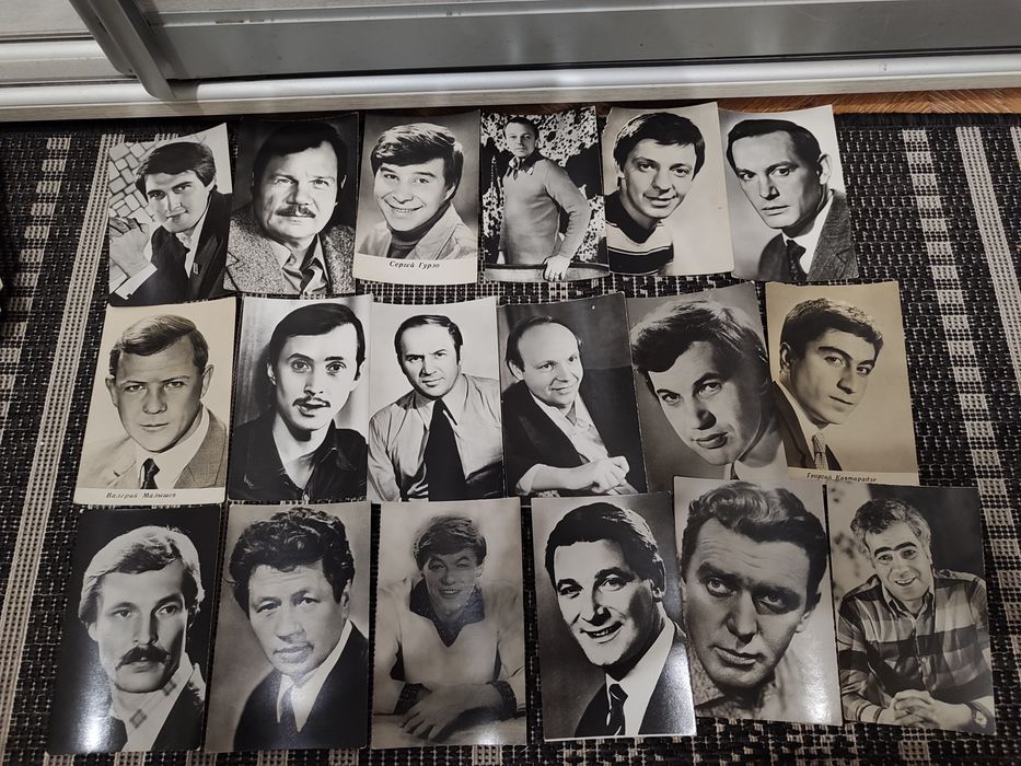 Фотокартки акторів/листівки. Откритки.