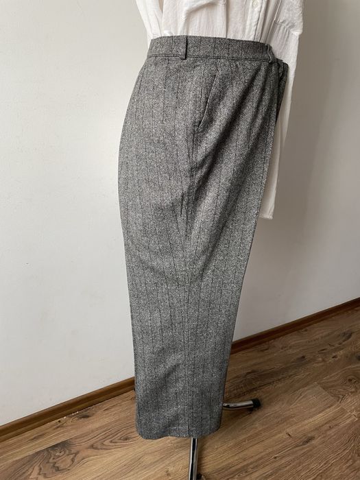 62% wełna , 10 % jedwab, damskie spodnie wełniane ciepłe