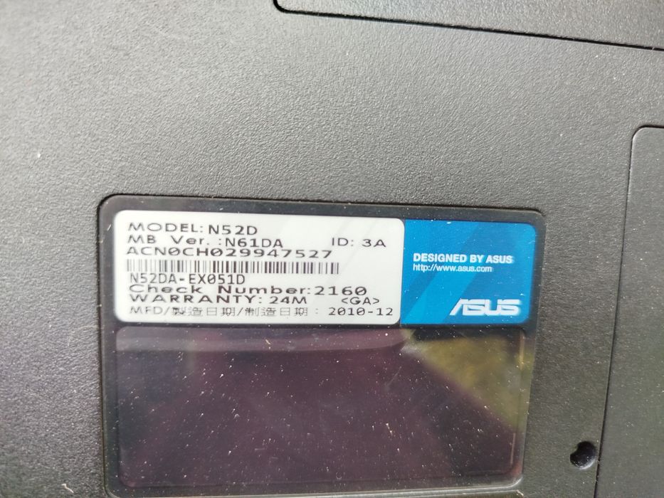 Ноутбук Asus  N52D