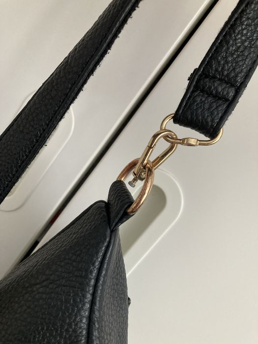 Pojemna Nerka Damska Skóra Ekologiczna Peterson czarna